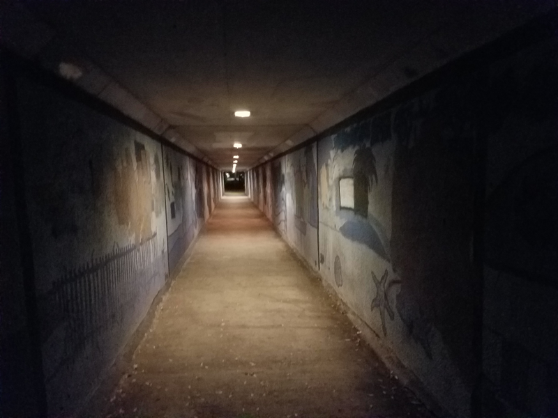 This pedestrian tunnel goes under 101